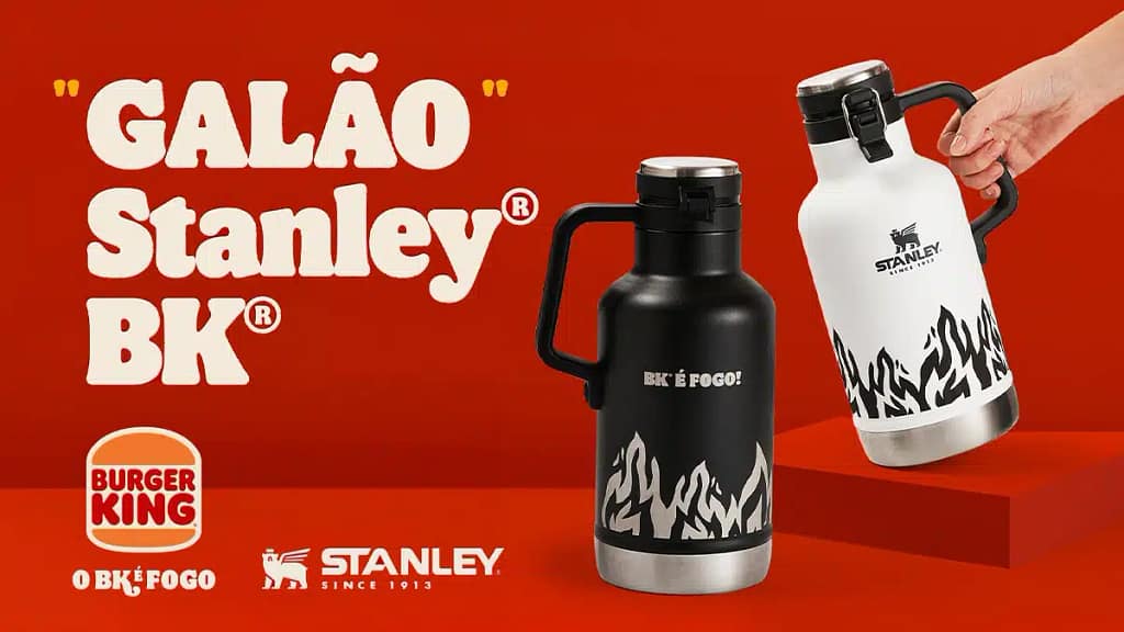Burger King Lança Galão da Stanley por R$ 1
